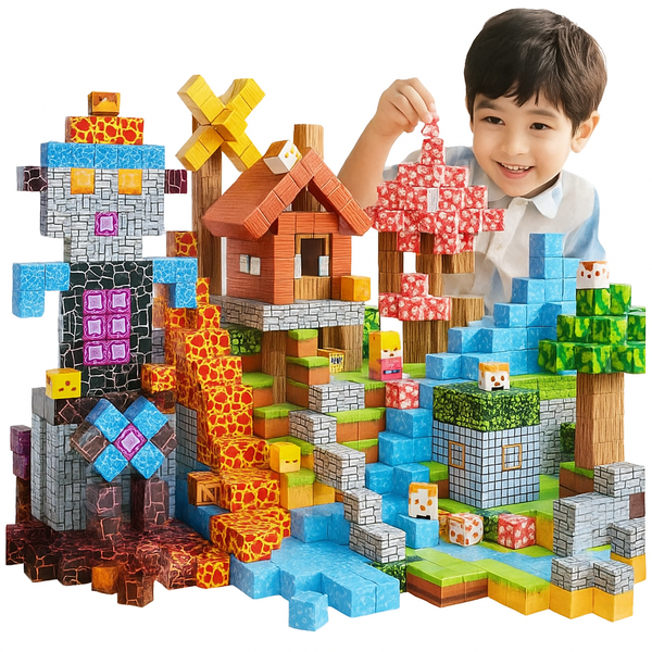 Magnetic Mini World Blocks