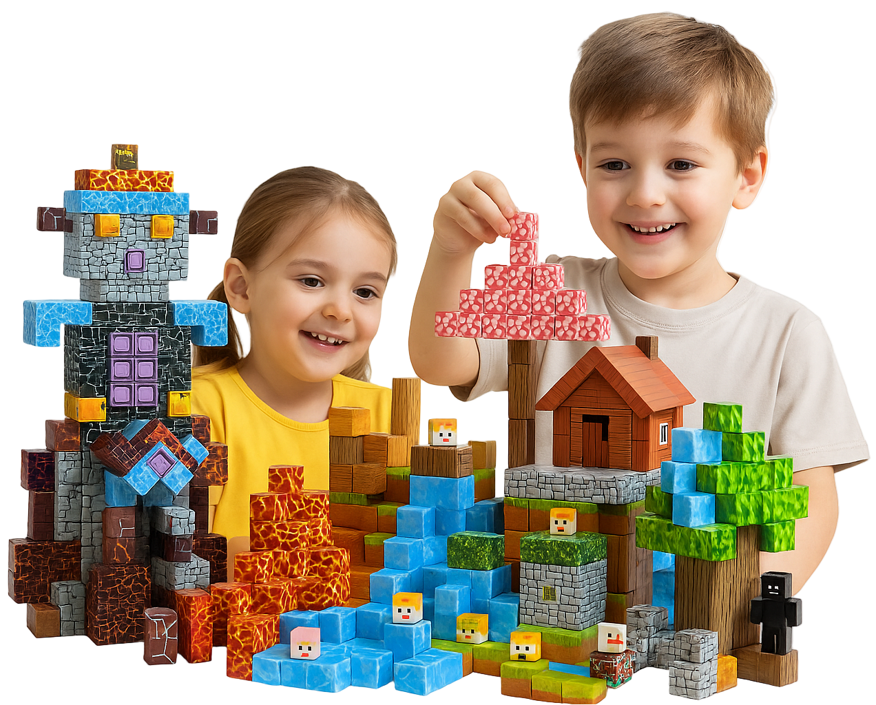 Magnetic Mini World Blocks